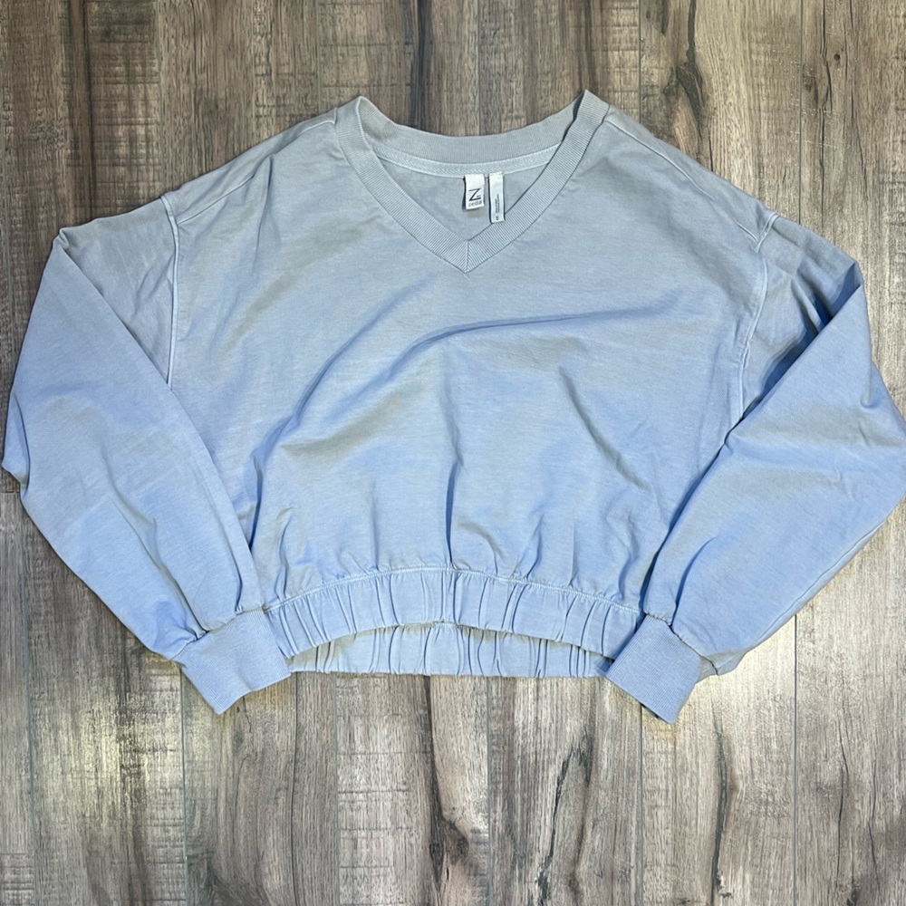 Zella Crop V-Neck Sweatshirt